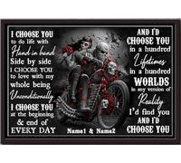 YAASIMOULE Póster personalizado Te elijo para vivir la vida de la mano, arte de pared de amor, regalo para San Valentín, impresiones en lienzo mate enmarcadas.