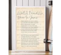 YAASIMOULE Póster Qué amigo tenemos en Jesús letra de la canción decoración retratos arte pared