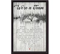 YAASIMOULE Póster Somos un equipo, arte de pared de amor, regalo para amantes, novios, novias, almas gemelas, esposas, novios, cariños, decoración del hogar, impresiones en lienzo mate enmarcadas.