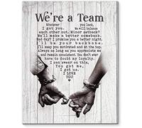 YAASIMOULE Póster Somos un equipo Lo que te falte tengo Nos equilibraremos mutuamente Retrato Decoración de arte pared