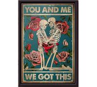 YAASIMOULE Póster Tú y yo, tenemos esto, enmarcado en lienzo mate
