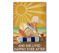 YAASIMOULE Póster Y ella vivió feliz para siempre Decoración de pared