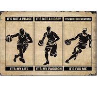 YAASIMOULE Póster y lienzo de baloncesto No es una fase de mi vida, arte de pared, decoración del hogar, regalo de cumpleaños para el Día del Padre para hombres, papá, esposo, niño, hijo