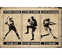 YAASIMOULE Póster y lienzo de béisbol No es una fase de mi vida, arte de pared, decoración del hogar, regalo de cumpleaños para el Día del Padre para hombres, papá, esposo, niño, hijo