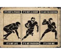 YAASIMOULE Póster y lienzo de fútbol No es una fase de mi vida, arte de pared, decoración del hogar, regalo de cumpleaños para el Día del Padre para hombres, papá, esposo, niño, hijo