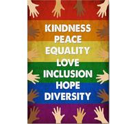 YAASIMOULE Póster y lienzo de igualdad social: arte mural inspirador y diverso para decoración del hogar para LGBTQ, queer, gays, bisexuales, afroamericanos y negros.