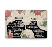 YAASIMOULE Póster y lienzo de Pitbull personalizado No eres solo un perro, arte de pared con nombre personalizado, decoración del hogar, regalo de cumpleaños para el Día de la Madre para tu amante