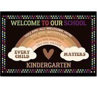 YAASIMOULE Póster y lienzo personalizados para profesores, bienvenidos a nuestra escuela, arte de pared, nombre personalizado, decoración del hogar para