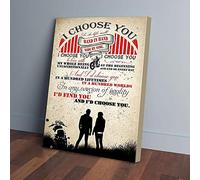 YAASIMOULE Te elijo para vivir la vida juntos, de la mano, en bicicleta, pareja, impresiones en lienzo, arte de pared