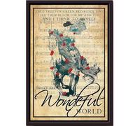 YAASIMOULE Veo árboles de vaquera verde, maravilloso mundo, póster, equitación, arte de pared, vaquero, regalo, impresiones en lienzo enmarcadas