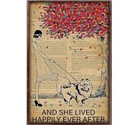 YAASIMOULE Y ella vivió feliz para siempre Samoyedo Perro Animales Perros Cachorro Póster