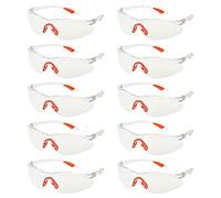 YAAVAAW 10Pack Gafas de Seguridad Transparentes,Gafas Protectoras,Gafas Proteccion Laboral Antivaho/Antipolvo/Antiarañazos,para niños Nerf Gun Battles y Lentes de Seguridad de Trabajo de Laboratorio