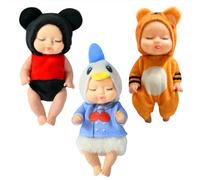 YAAVAAW 3 Piezas Bebé Elfo Navidad,Muñeca De Elfo De Navidad para Niños Y Niñas,Regalo para Calcetines,Juguetes Novedosos De Tradición,para Diversión Familiar Festiva, Año Nuevo (Maus Gato Pato)