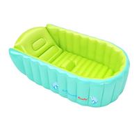 YAAVAAW Bañera Hinchable,Piscina Hinchable,Antideslizante Piscina Infantil Verano de Bañera Hinchable, Viaje Plegable Bañera para Ducha con Asiento Central de Cojín Suave (para 0-3 años)