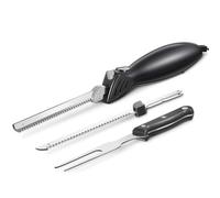 Yabano Cuchillo Eléctrico de Cocina 100W para Pan y Asado, Negro