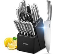 Yabano Cuchillos Cocina, 16 Piezas Set Cuchillos Cocina, Juego de Cuchillos Profesional Hecho de Acero Alemán X50Cr15, Súper Afilado, Diseño ergonómico