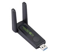 Yabauuop Adaptador WiFi USB para PC,Adaptador WiFi inalámbrico,Adaptador de Red Inalámbrica 5G de Doble Banda de 1300Mbps | Receptor WiFi de computadora con Tarjeta de Red inalámbrica de Doble Banda