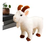 Yabauuop Animales de Peluche de Cabra | Figurina de Juguete Suave Adorable y Realista - Animales de Granja de Juguete Suave | para Chicos, Chicas, Hombres, Mujeres, Adultos, Pequeños, y Niños de