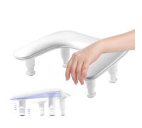 Yabauuop Descanso de Brazo para Uñas | Reposamanos Ajustable en Forma de U - Soporte Para Antebrazo | para Mujeres, Niñas, Salón, Hogar, Viaje, Tienda
