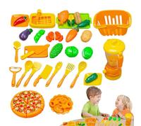 Yabauuop Juego De Comida para Cocina Infantil,Juguete Educativo De Imitación Realista,Comida De Juguete para Cocina Infantil | para Escuela Aula Tienda Supermercado Restaurante Navidad Y