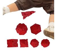 Yabauuop Juego de mesa con forma de dados decorativos | Juego de mesa con diseño de queso, 7 piezas numeradas realistas, impresión 3D, juguete para el hogar, viajes, camping, picnic, actividades de