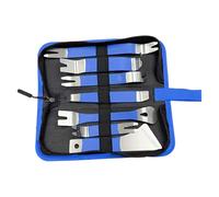 Yabauuop Kit de Extracción de Molduras Interiores,Kit de 7 Piezas para Extraer Paneles de Carrocería - Extracción de Sujetadores para Radio Mantenimiento de Puertas y Salpicadero