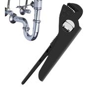 Yabauuop Llave de tubería de tubería industrial, ajustable, alicates de reparación antideslizantes para tuberías de agua, fregadero de cocina, baño, inodoro, agricultura, fontanero