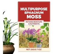 Yabauuop Musgo para reptiles - Musgo para orquídeas plantas en maceta - Mejora la absorción de nutrientes, retención de agua para césped, jardín, jardineras, invernadero
