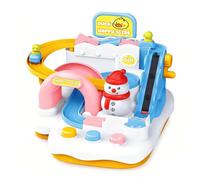 Yabauuop Pista De Carreras para Coches De Juguete,Coche Educativo De Navidad - Set De Coches De Carreras - para Niñas, Niños, Bebés, Aprendizaje, Cumpleaños, Cumpleaños