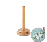 Yabauuop Soporte de para Ganchillo, Soporte para ovillos de Lana, Soporte de Madera de Punto de Lana, Soporte Giratorio para bobinas de Ganchillo, Accesorio de Ganchillo para Manualidades