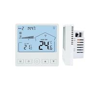 Yabauuop Termostato Inteligente Para Casa,Termostato Doméstico | Controlador de Temperatura LCD de Velocidades y Ahorro Energético Para Sótano Garaje Dormitorio