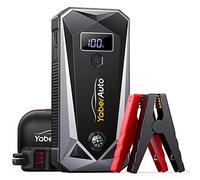 YaberAuto Arrancador de Coches,21800mAh 2500A Arrancador de Baterias de Coche (para Todo Gasolina o 7,0L Diesel),con Dos Salidas USB,Linterna LED