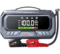 YaberAuto Batería de arranque con compresor, 160 PSI 6500 A Jump Starter, PD 65 W, arranque automático para todas las gasolina y motor diesel de 12,0 L, arranque con luz de emergencia de 600 lúmenes y