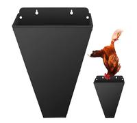Yabound Embudo de masacre para aves de corral, embudo de metal para pollos, embudo de sangrado de pollo para gallinas ponedoras grandes, pollos de engorde, granja doméstica (L)