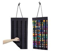 Yabound Organizador de almacenamiento colgante, organizador de coches y camiones, funda para coche de juguete para Hot Wheels, bolsa colgante para coche de juguete, 120 compartimentos (A)