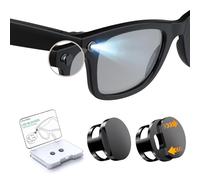 YaCeSyn 2 fundas de bloqueo de luz LED compatibles con Ray-Ban Meta Wayfarer/Skyler/Headliner (Gen 2) y Oakley Meta HSTN, accesorios de gafas inteligentes, ajustables, reutilizables, opacas, cubiertas