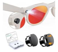YaCeSyn 2 fundas de bloqueo de luz LED compatibles con Ray-Ban Meta Wayfarer/Skyler/Headliner (Gen 2) y Oakley Meta HSTN, accesorios de gafas inteligentes, ajustables, reutilizables, opacas, cubiertas