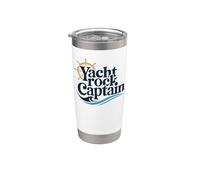 Yacht Rock Captain Party Boat Marítimo Divertido Pontón Barco Vaso térmico de acero inoxidable de doble pared