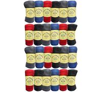 YACHT & SMITH Mantas de Forro Polar Suave de 50 x 60 Pulgadas, Ligeras, acogedoras, cálidas, Coloridas y oscuras, para sofá, Viajes, al por Mayor