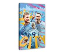 YACJZDD HaalandKevin De Bruyne And Phil Foden - Lienzo decorativo para dormitorio, oficina, habitación, regalo, 30 x 45 cm