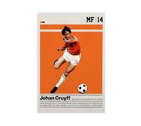 YACJZDD Johan Cruyff - Póster en lienzo para decoración de dormitorio, oficina, habitación, regalo, 30 x 45 cm