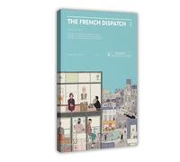 YACJZDD Póster de lienzo The French Dispatch para decoración de dormitorio, oficina, habitación, regalo, 50 x 75 cm