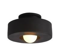 YACNYWJA Lámpara De Techo Semiintegrada para Porche Nórdico, Luces Colgantes De Techo para Pasillo con Base E27, Accesorios De Iluminación para Dormitorio Simple Cerca del Techo, Linterna Colgante