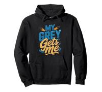 Yaco Mama Loro Ave Dueno De Gris Sudadera con Capucha