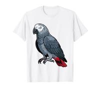 Yaco Mama Loro Gris Amante De Aves Camiseta