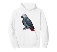 Yaco Mama Loro Gris Amante De Aves Sudadera con Capucha