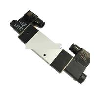 YACODLUL Electroválvula neumática de Aire 4V220-06/08 Bobina Doble Puerto 1/8" 1/4" Válvula de Control de 5/2 vías Cable Conector Tipo luz LED roja(4V220-06,DC24V_Wire Lead Type)