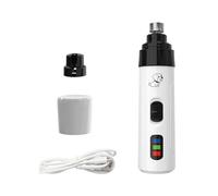 Yacriso Silent Groom Pro, Amoladora de uñas Silent Groom Pro, Cortador de uñas para Perros, cortaúñas eléctrico de precisión Recargable para Perros, Herramienta para Alisar (A)