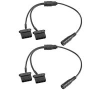 YACSEJAO 12 V DC a 4 pines Molex Y Splitter Cable 2 Pack DC 5,5 mm x 2,1 mm hembra a 4 pines Molex 1 a 2 PC Fan Adapter Cable(11,8 in/30 cm)