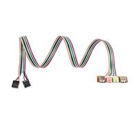 YACSEJAO 6.8 USB Panel frontal Cable HUB Chasis de la computadora Panel frontal Puerto de audio de escritorio Micrófono Cable auricular Gadget 67cm Edición universal